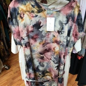 NICHE Nilgun Derman origami tunic dress NWT